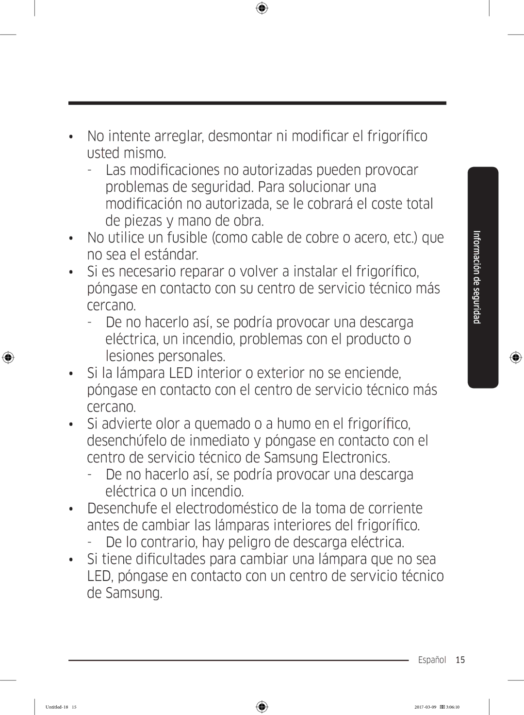 Samsung RZ32M71207F/ML, RZ32M7135S9/ES manual Español  